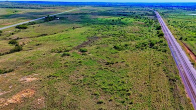 Bird's eye view of a major roadway