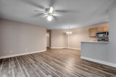 Interior space with hardwood / wood-style flooring