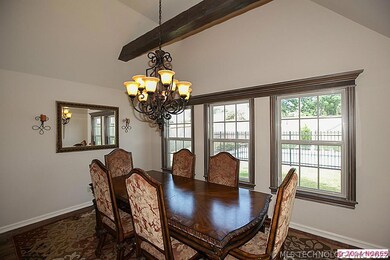 Breakfast room is oversized, and can easily accomo