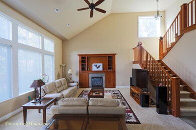 Prairie style cherry staircase