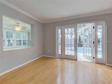 French doors lead outside. Great space for enterta