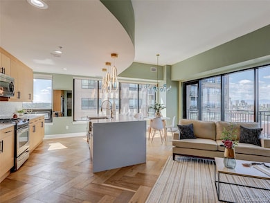 Open concept living room/kitchen/dining room