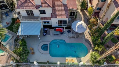 Ariel view of back yard