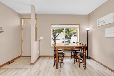 Make this your own space- dining area can be next to kitchen, too!