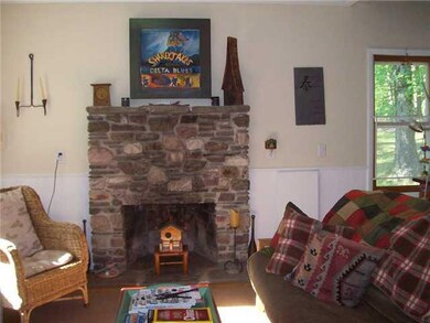 Living Room Woodburning Fireplace