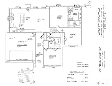 Floor Plan - Appraisal District square footage is