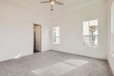 Empty room featuring carpet flooring, plenty of n