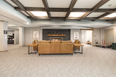 Warm Lobby with Fireplace, Community Mail to the right