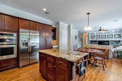 Open Kitchen.  The cabinets feature pull out shelv