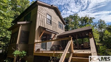 Front left elevation just off the Primary suite private deck entry