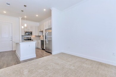 Kitchen with island and breakfast bar, modern whit