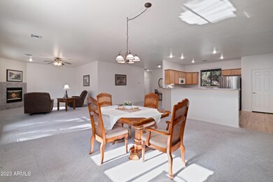 Dining and living room