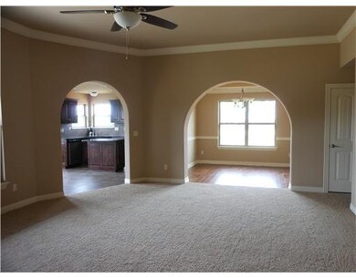 Dining Room. Dining room has beautiful arched entr