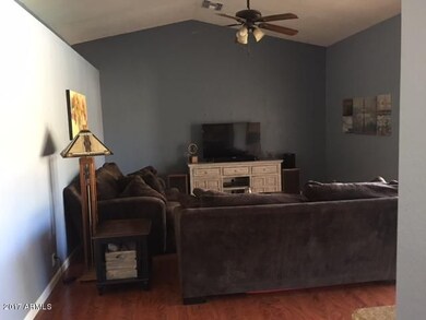 Great room with vaulted ceilings