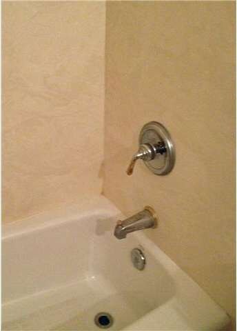 Hall bath tub/shower detail.