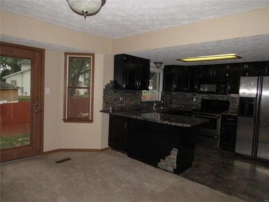 Breakfast room and kitchen