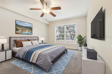 Primary Bedroom with walk-in closet and laundry-roomVirtually Staged