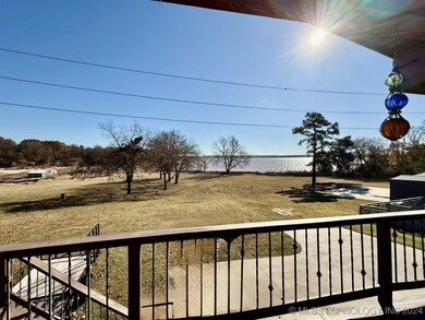View from upstairs covered porch