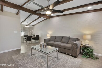 Exposed Beams on Vaulted Ceiling