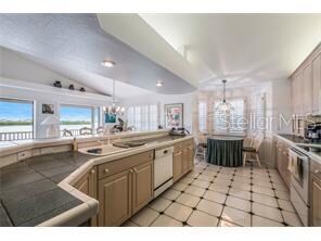 Kitchen with view of Lemon Bay.