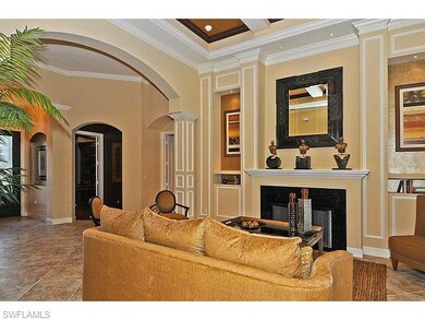 Gas Fireplace & lighted Art niches.