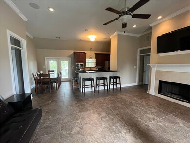 Entrance into the property...Open living, dining, kitchen concept
