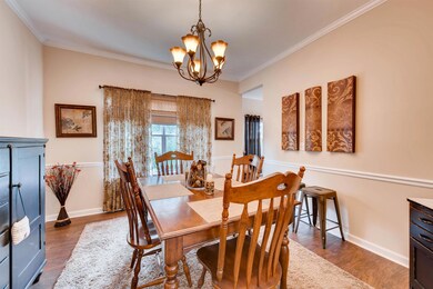 Spacious formal dining room ready for family dinners and get togethers.  