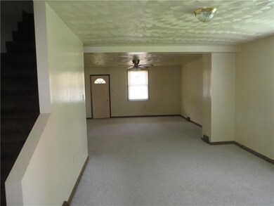 Large open area for living room and dining room