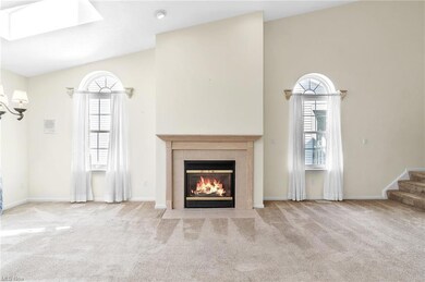 Great room fireplace and mantle.