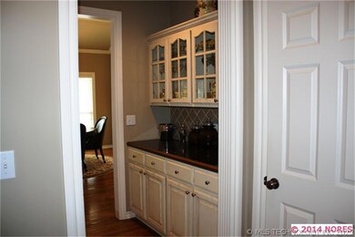 Butlers Pantry between kitchen and formal