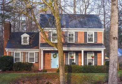 Home is located at the end of a cul-de-sac
