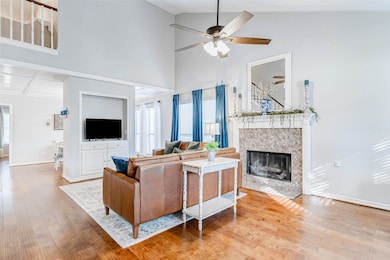 A spacious living area is perfect for gathering family and friends.