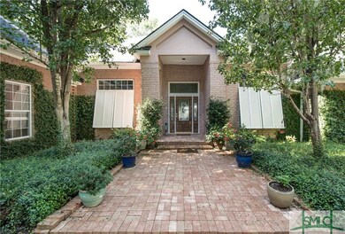 Exquisite wide  brick entranceway and elegant cut 