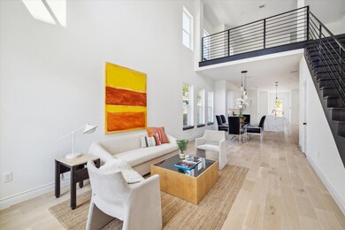 This is a bright and airy modern living space with