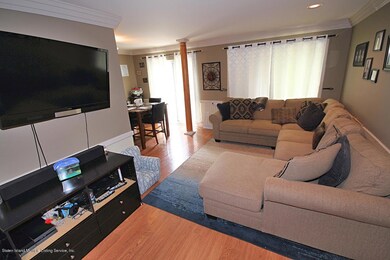 living room into dining room