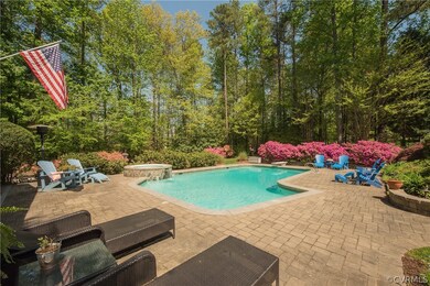 Private Pool and Lounging Area