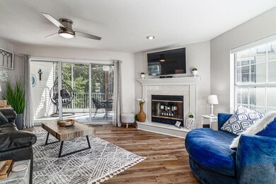 Wood burning fireplace