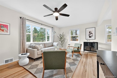 Warm and inviting living room.