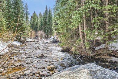 Blue River behind complex
