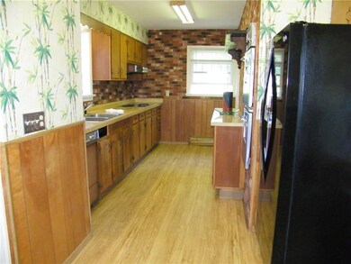 The Galley kitchen has an efficient layout, and th
