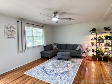 Original hardwood floors and updated light fixtures