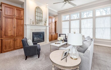 Living Room - 12' ceilings