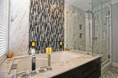Oversized tub -marble slab finish and european fix