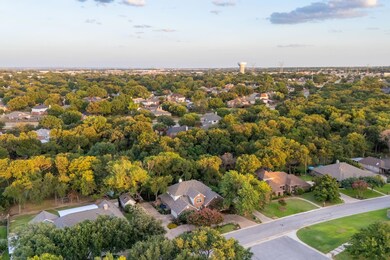 Bird's eye view with a residential view