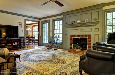 :Family Room with custom millwork