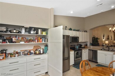 Superb built-in pantry with drawers and shelves