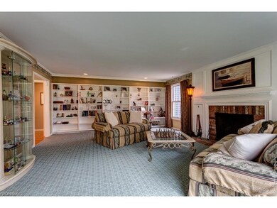 Family Room with fireplace and built ins