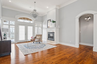 Living room opening to deck