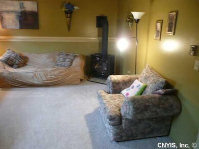 Family Room Stove is gas burning heat source