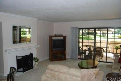 Living room with fireplace and great views of outs